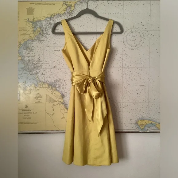 JCREW Canary Yellow A-Line Dress - Picture 14 of 16